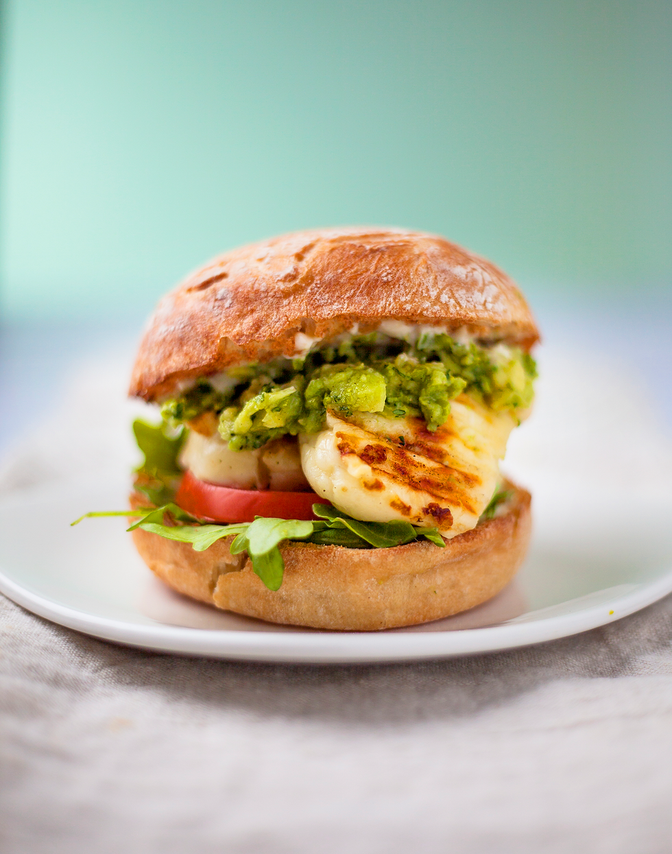 best vegetarian bbq recipes halloumi burger
