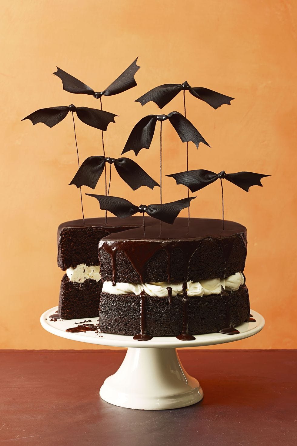 halloween batty birthday cake