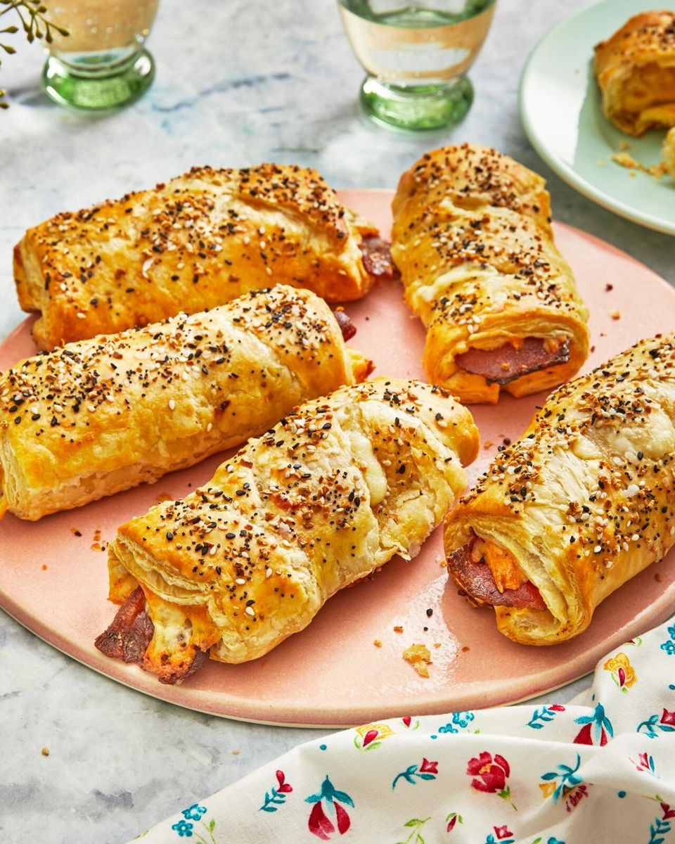 halloween breakfast ideas bacon egg and cheese pastry