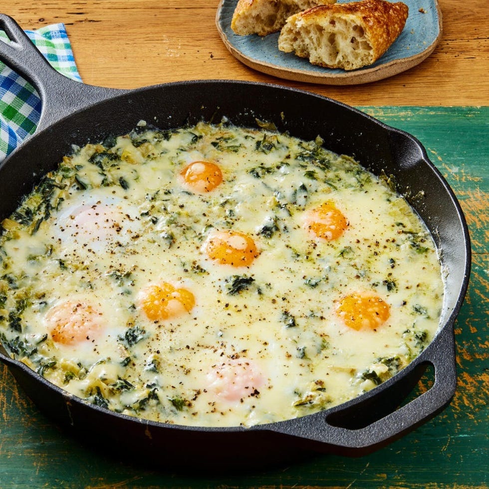 halloween breakfast spinach artichoke baked eggs halloween breakfast spinach artichoke baked eggs