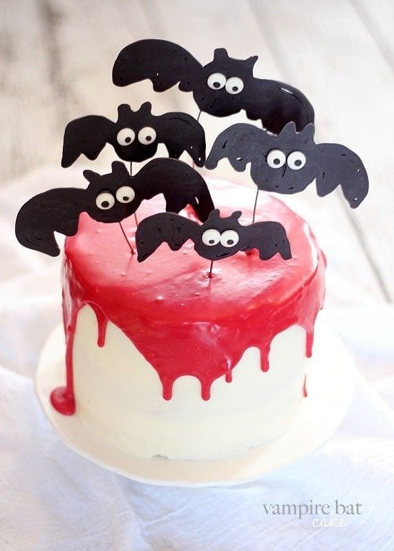 Black Velvet Halloween Cake - The Cake Chica