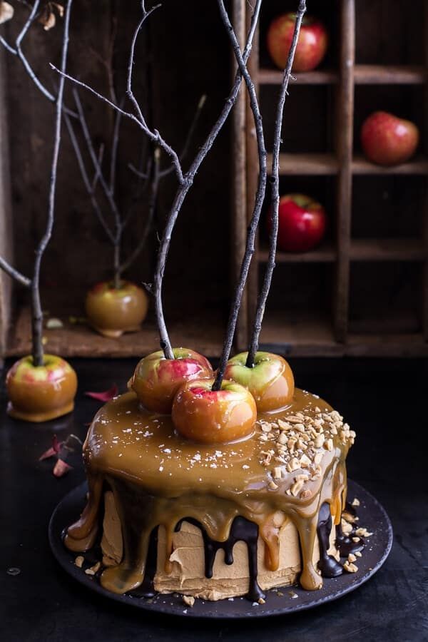 Spooky Poison Apple Cake That's Perfect For Halloween - XO, Katie Rosario