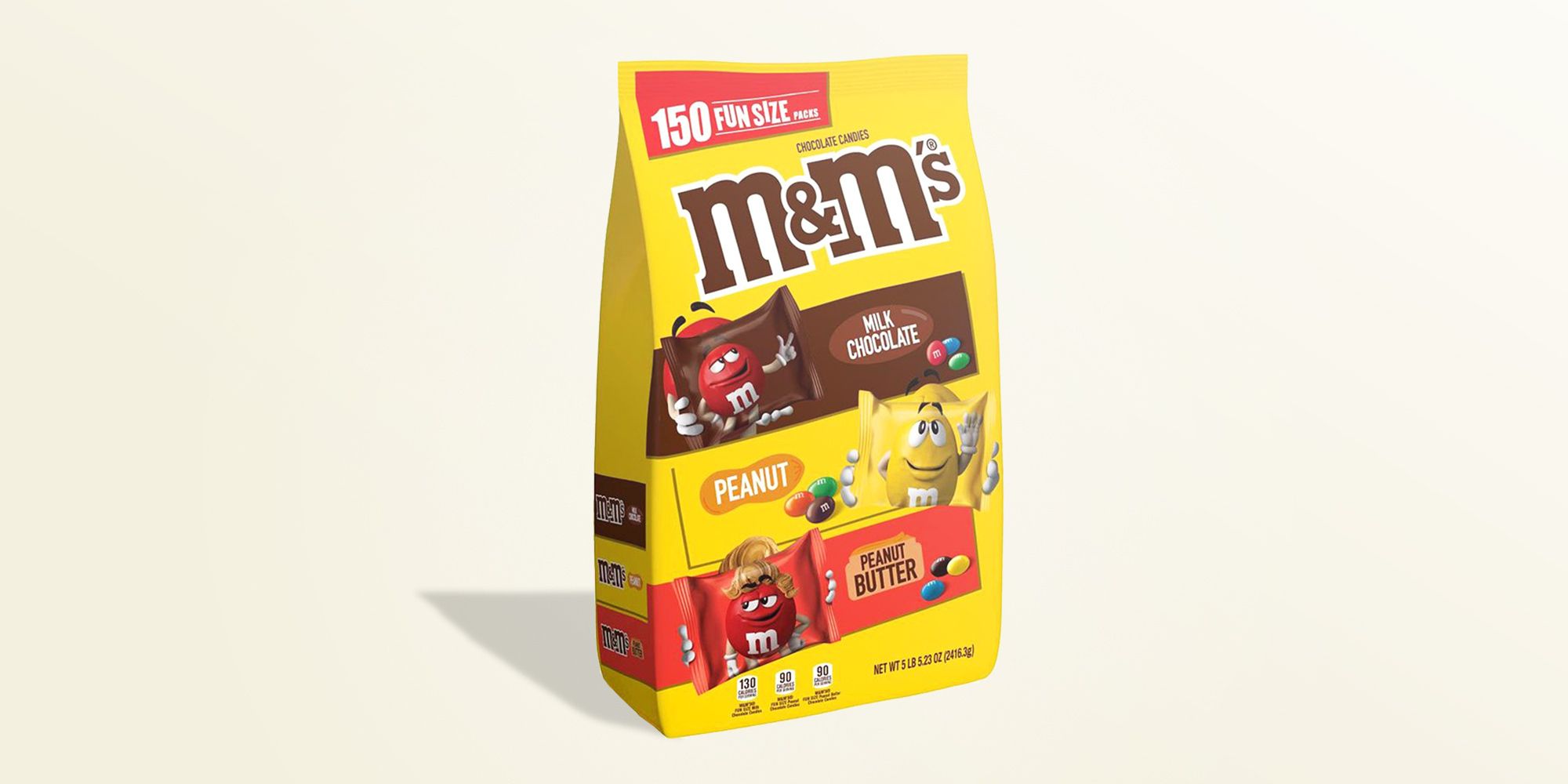 M&M's Candy Fun Size Packs - Peanut: 5LB Bag