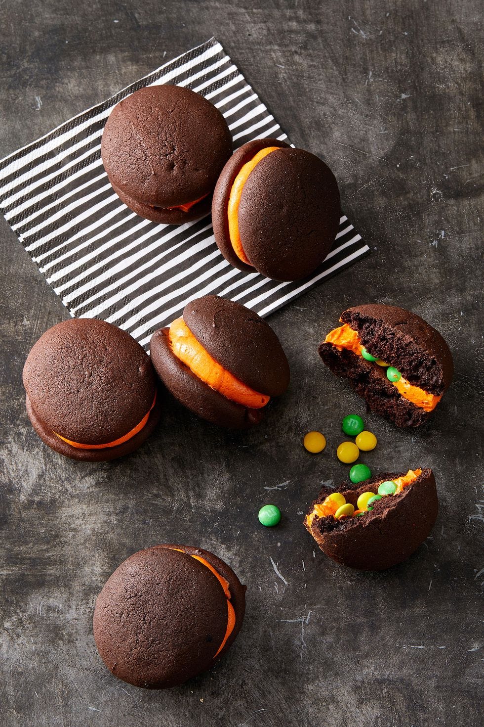 halloween cookie recipes   stuffed whoopie pies