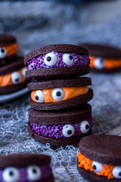 chocolate monster halloween cookies halloween crafts kids