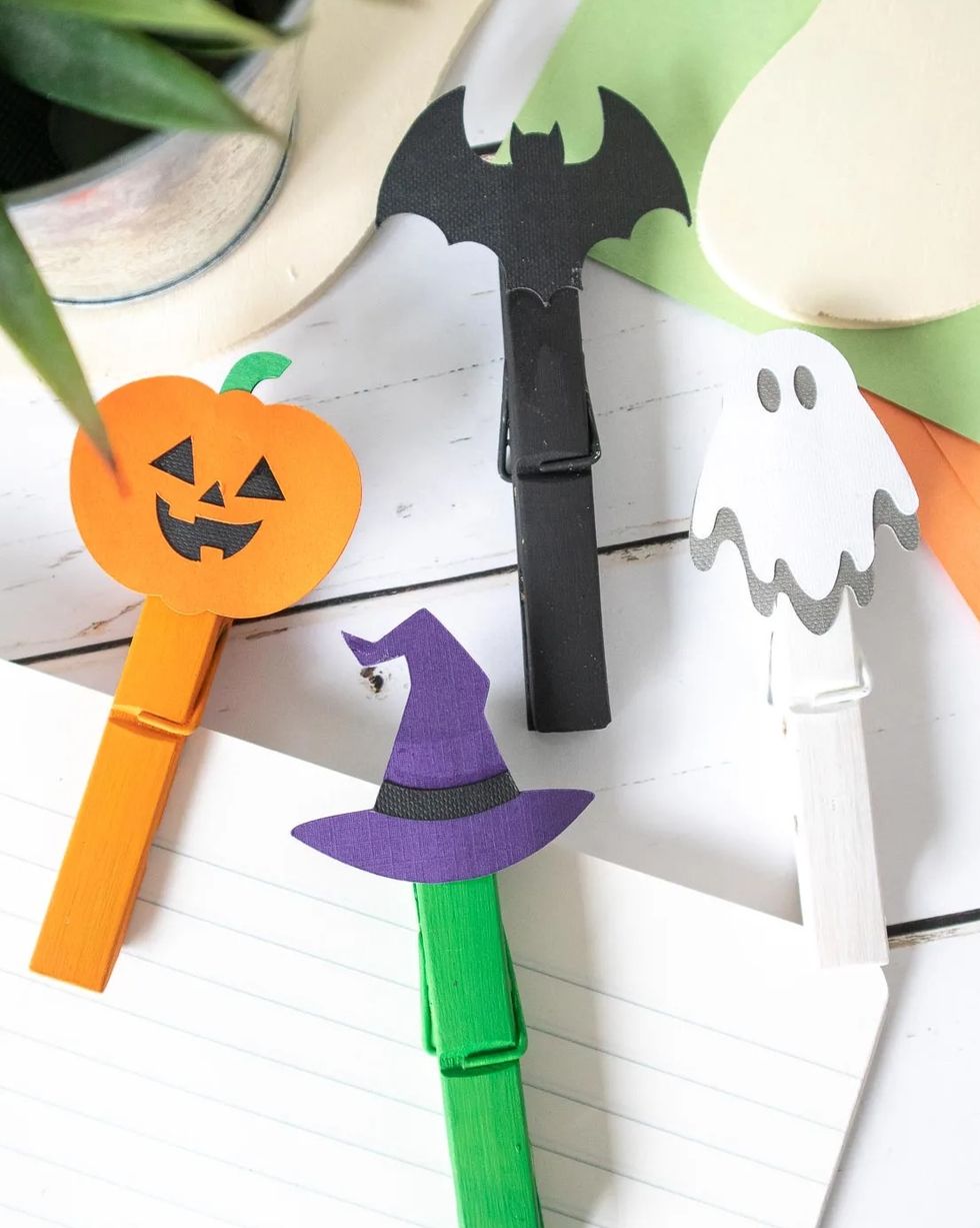 halloween crafts for kids clothespins