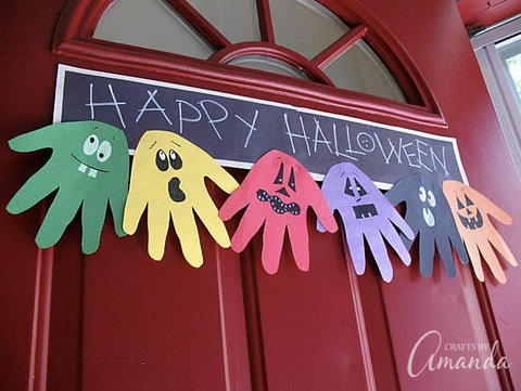 halloween crafts for kids ghoul banner