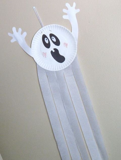 halloween crafts for kids paper plate ghost