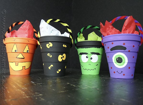 halloween crafts for kids treat cups
