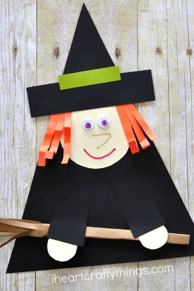 halloween crafts witch paper craft