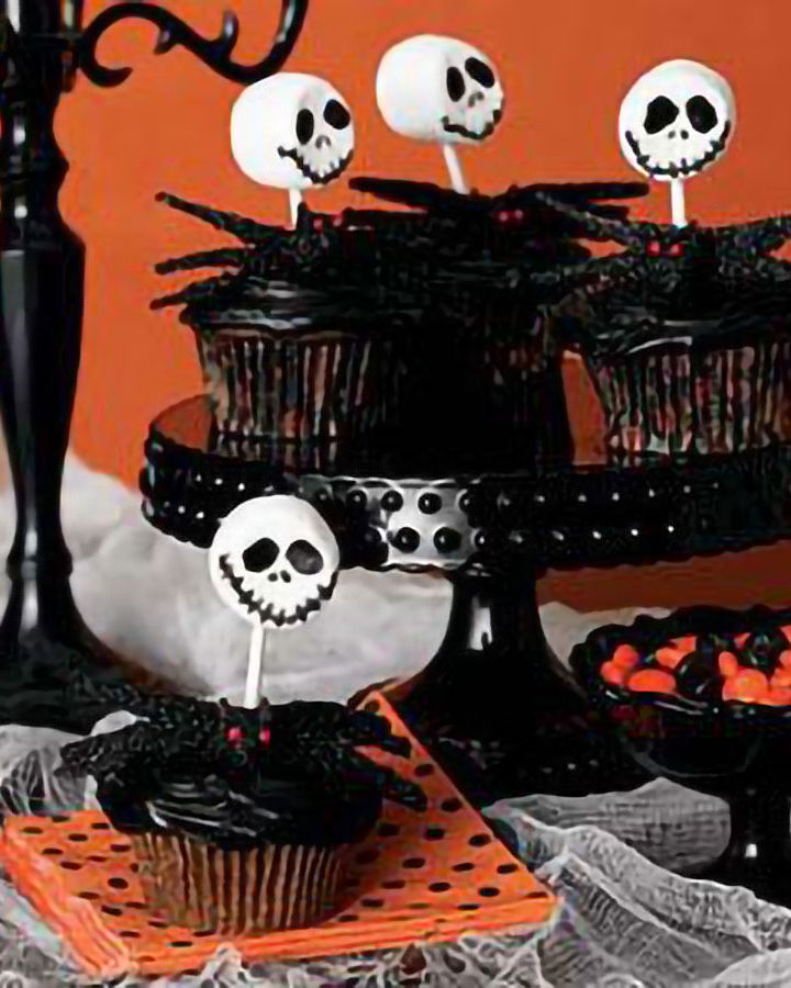 skeleton cupcakes