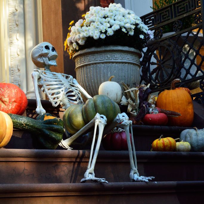 Halloween decorations, Gramercy Park, New York
