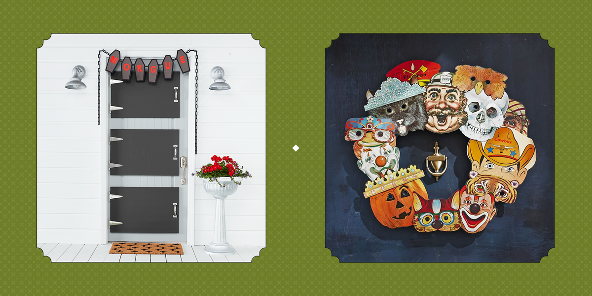 43 Best Halloween Door Decorations - DIY Front Door Covers and