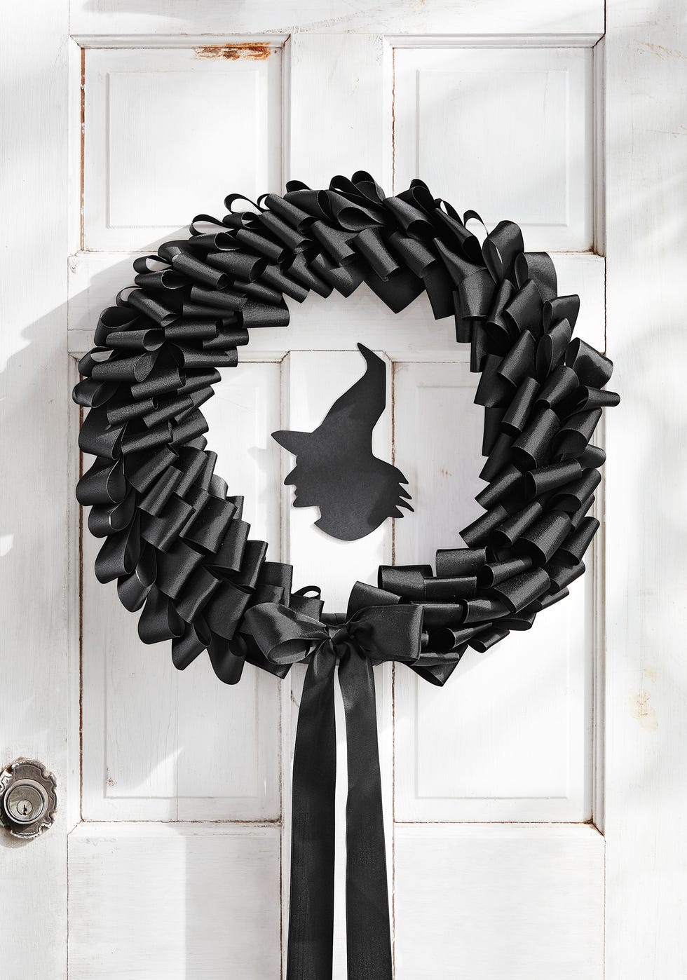 halloween door decorations bow wreath