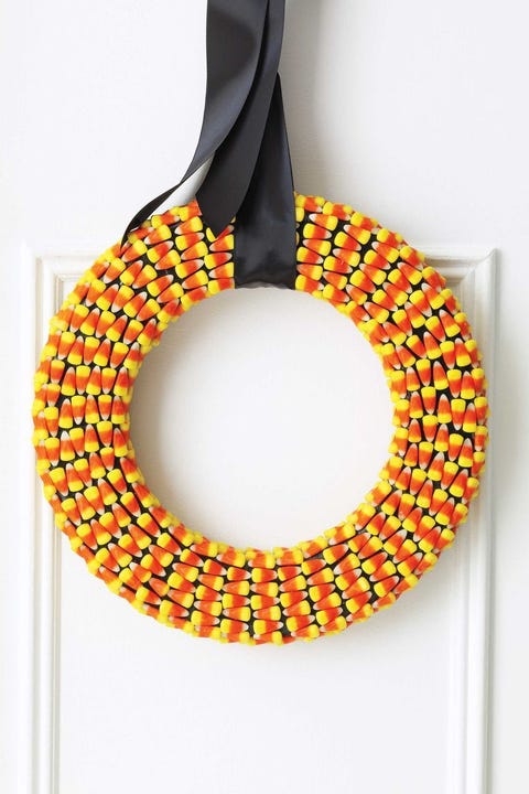 halloween door decorations candy corn wreath