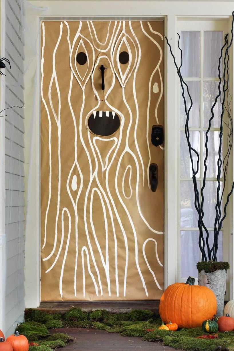 halloween door decorations eerie entryway door