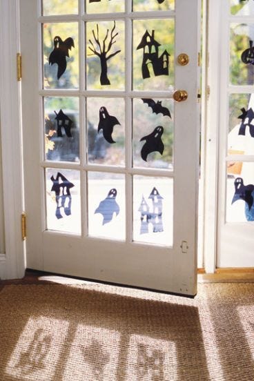 halloween door decorations spooky decals