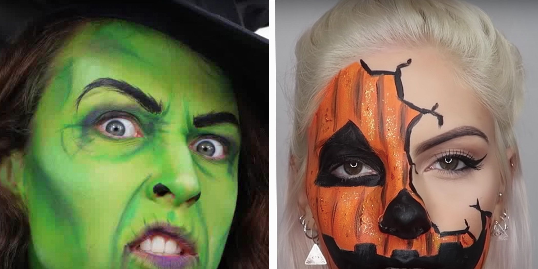 real scary face paint designs