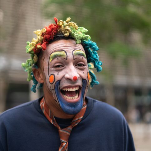 happy clowns face paint