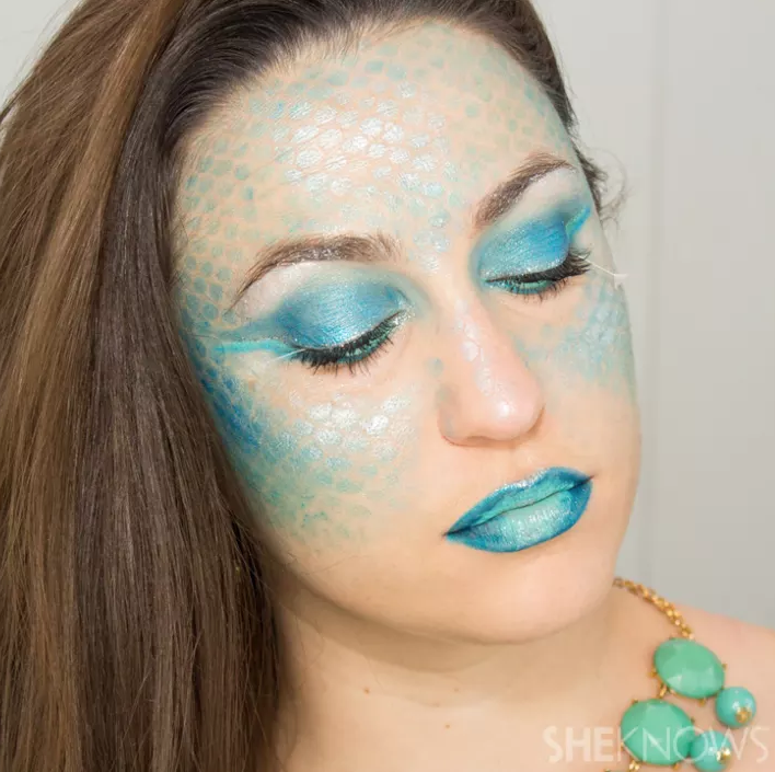 halloween face paint ideas mermaid makeup