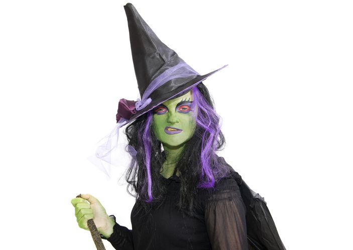 halloween face paint witch