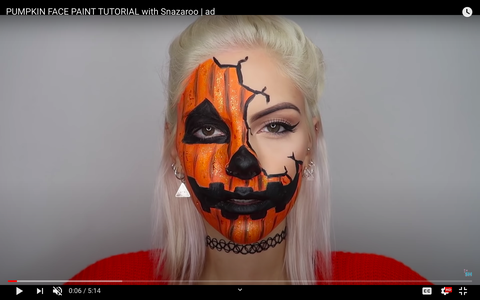 Pumpkin Halloween Face Paint Ideas That Will Make You Stand Out: Get