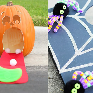 pumpkin golf and spider cornhole are two good housekeeping picks for the best halloween games