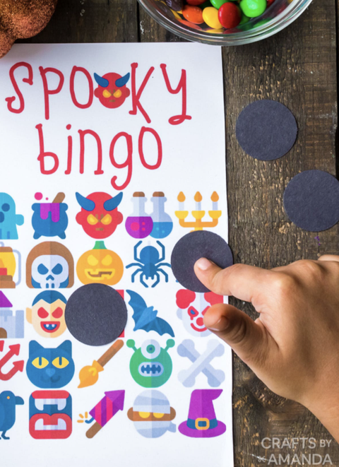halloween games spooky bingo