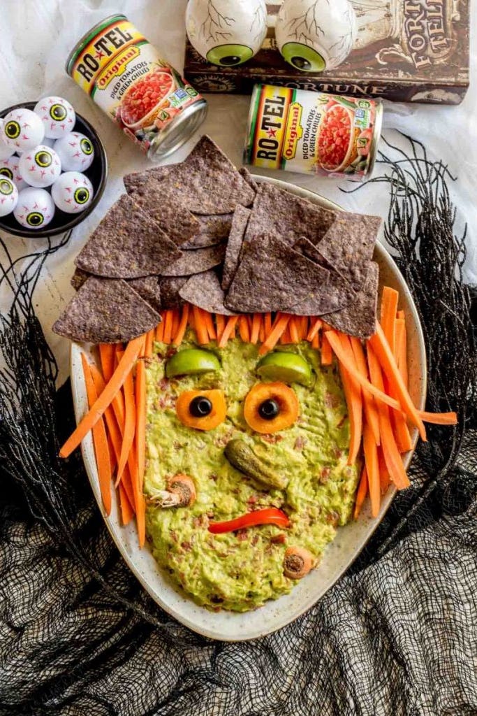 halloween guacamole appetizers