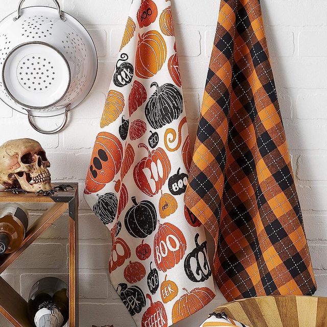 Ghosts Kitchen Towel, Halloween Black White Fall Funny Tea Dish Hand T in  2023