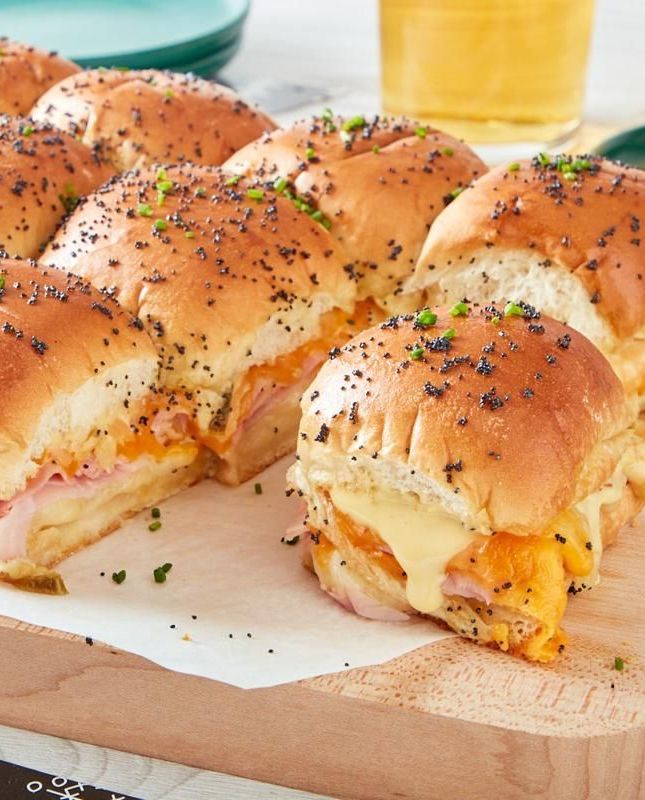 halloween lunch ideas ham and cheese sliders