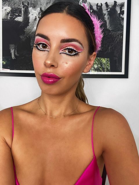 halloween makeup tutorial flamingo