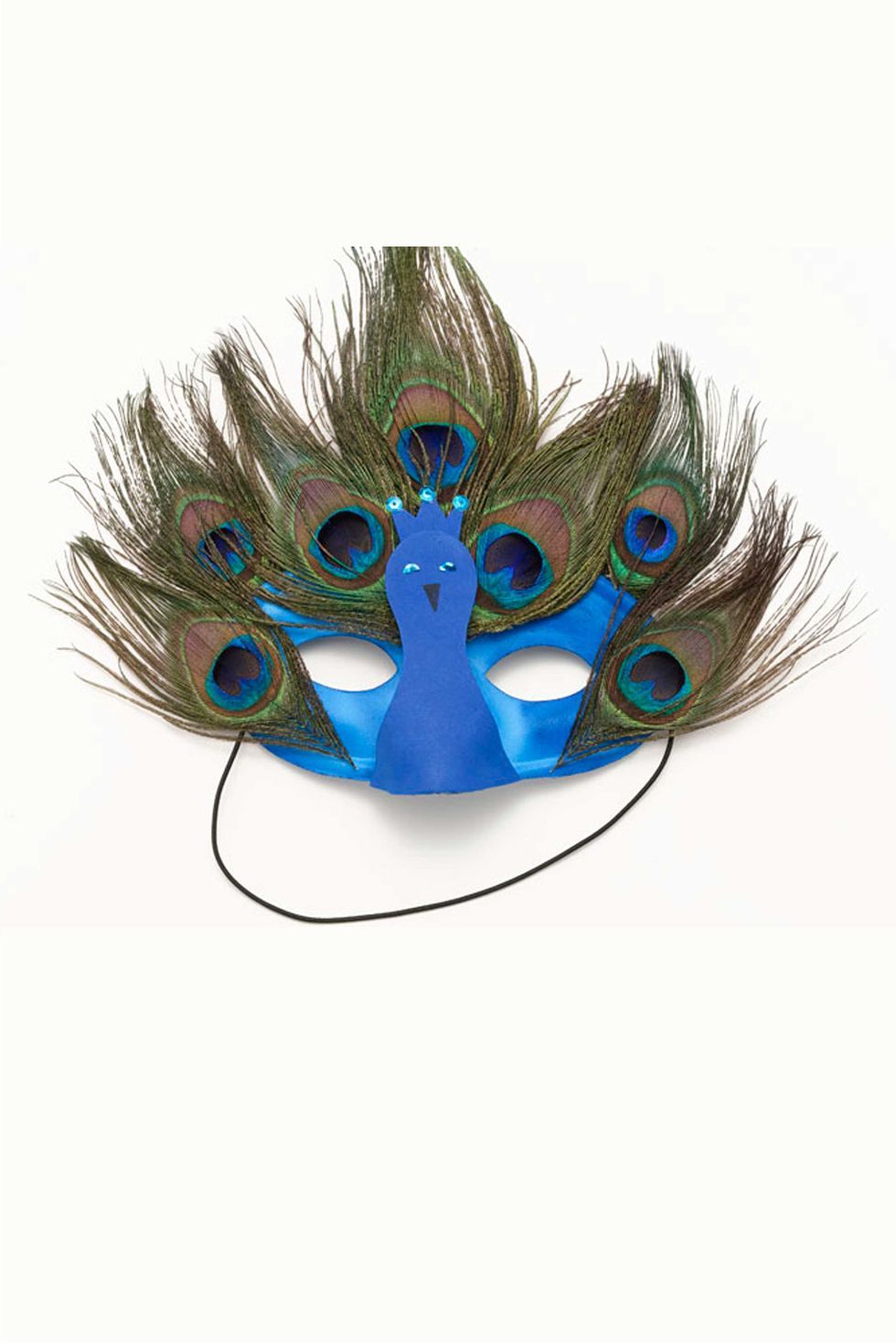 peacock paper mask