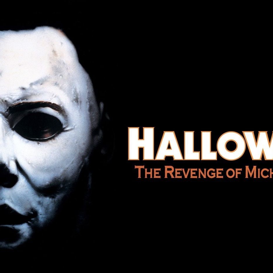 halloween michael myers movie cover with child in clown costume