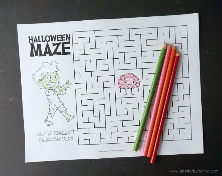 Halloween Party Game Halloween Maze