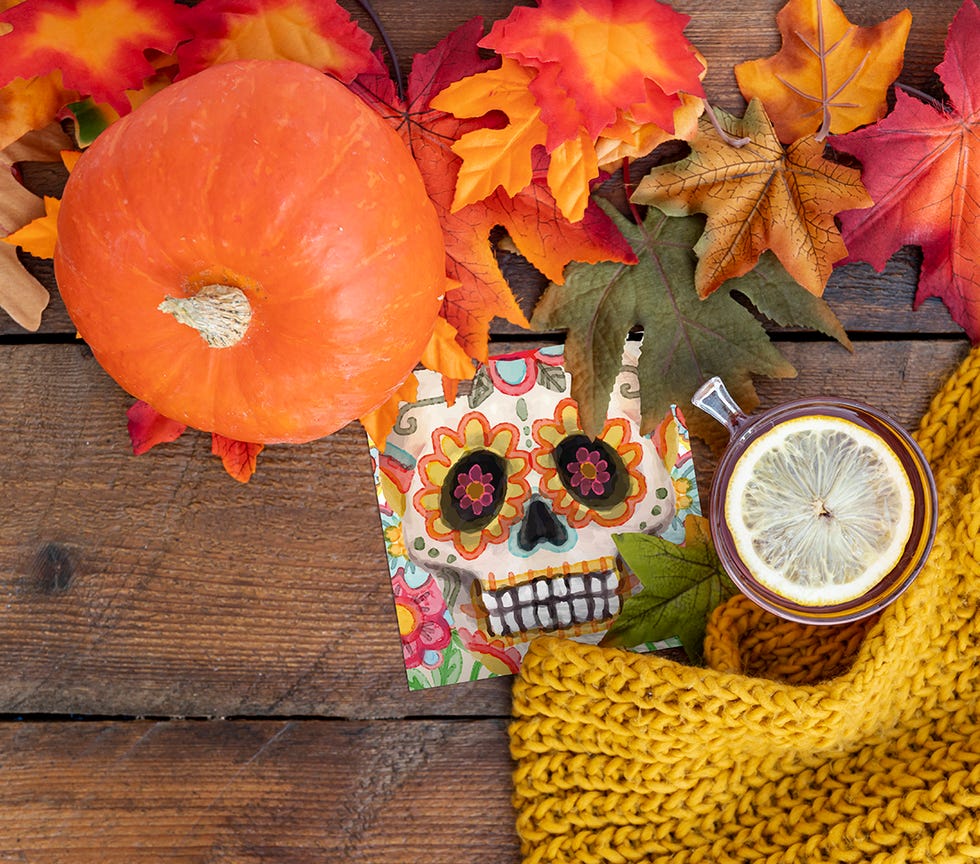 plantilla de calabaza dia de los muertos