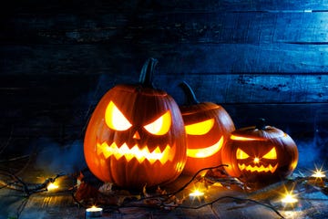 calabazas con luces para halloween