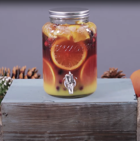 halloween punch spiced cranberry ombre punch