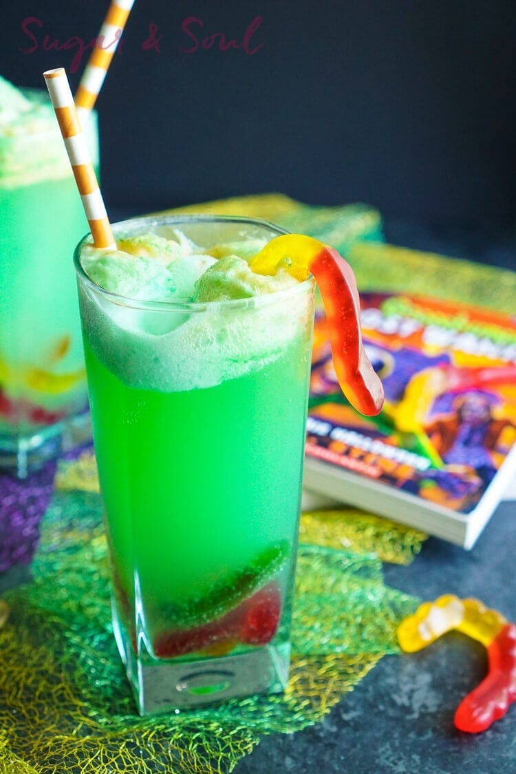 Green Halloween Punch Recipe for Adults - Celebrations at Home