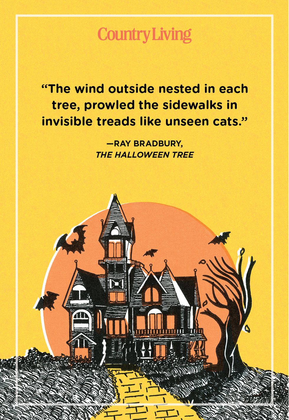 spooky halloween quote by ray bradbury