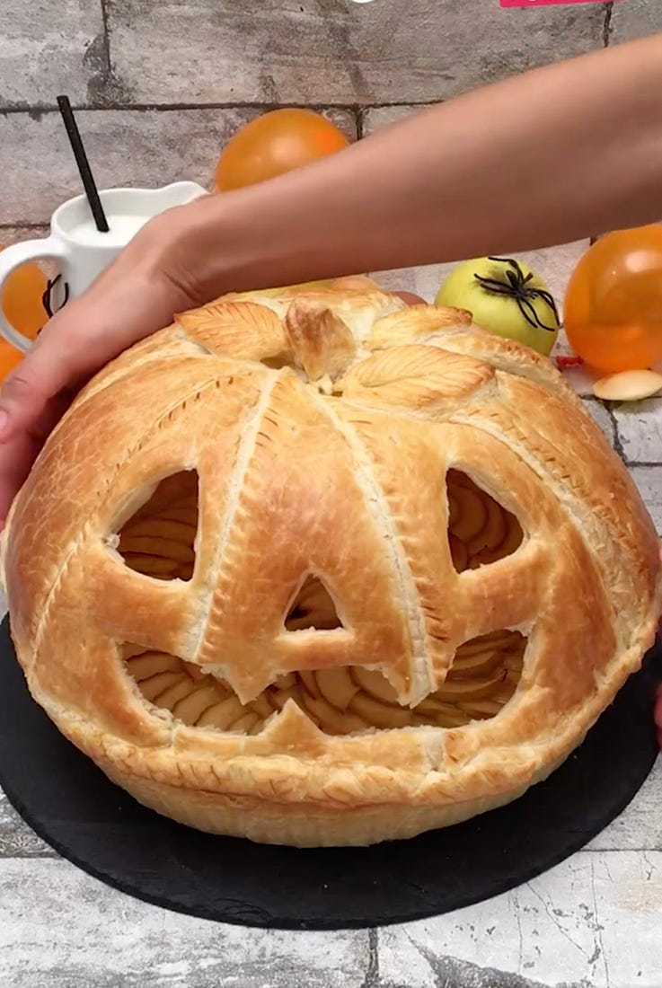 halloween receta tarta calabaza con hojaldre