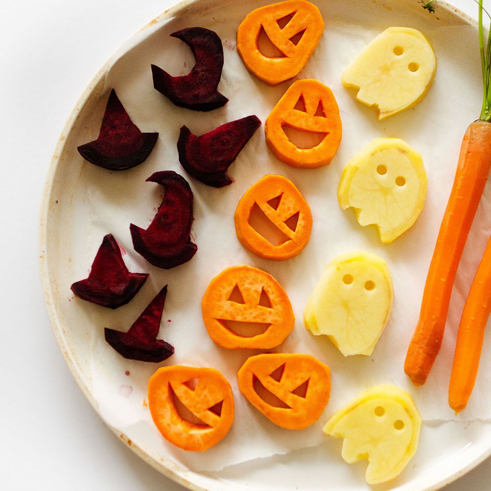 Roasted halloween vegetables live eat learn