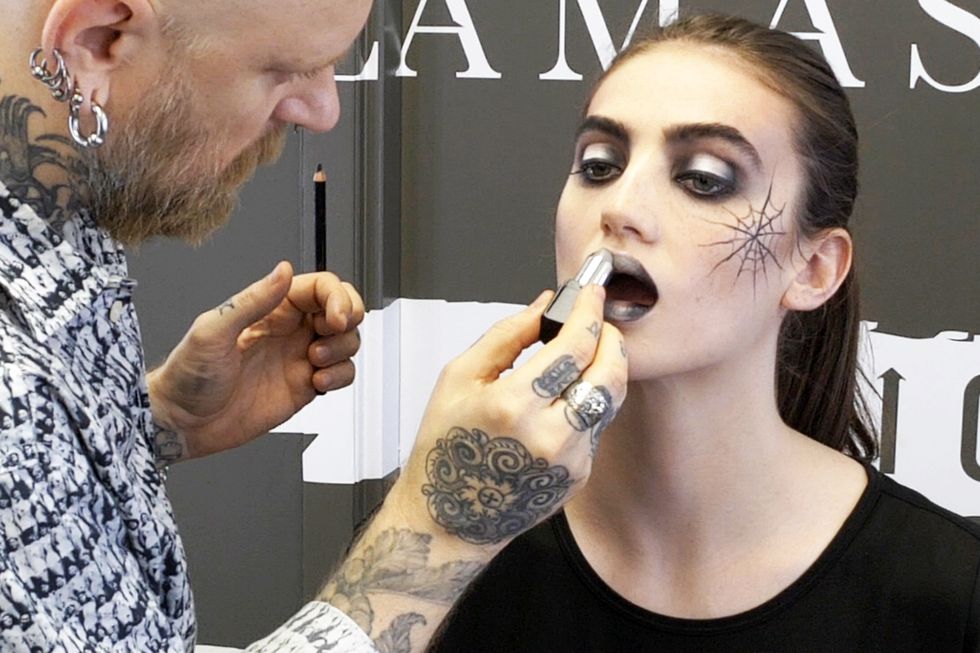 Illamasqua spooky Halloween makeup tutorial