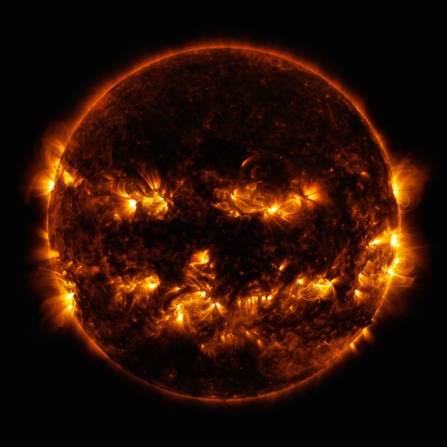 NASA Halloween Jack-o-Lantern Sun