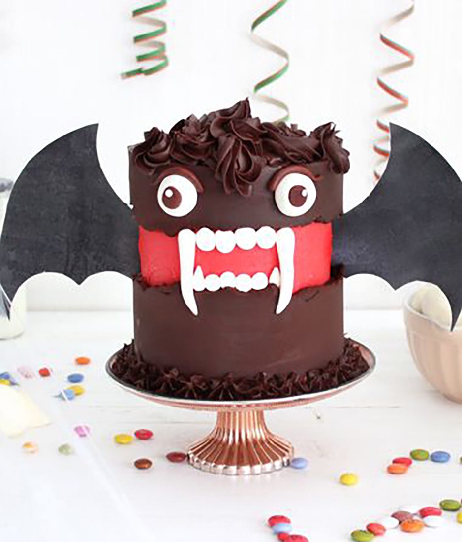 halloween tarta vampiro con alas