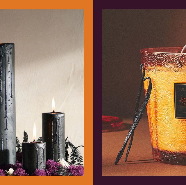 Halloween Colored Sand ART candle