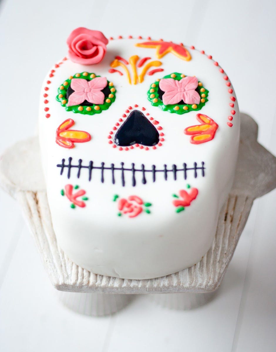 halloweewn tarta calavera catrina mexico