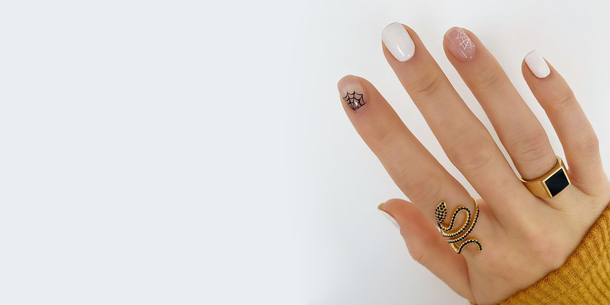 Neutral Halloween mani : r/NailArt