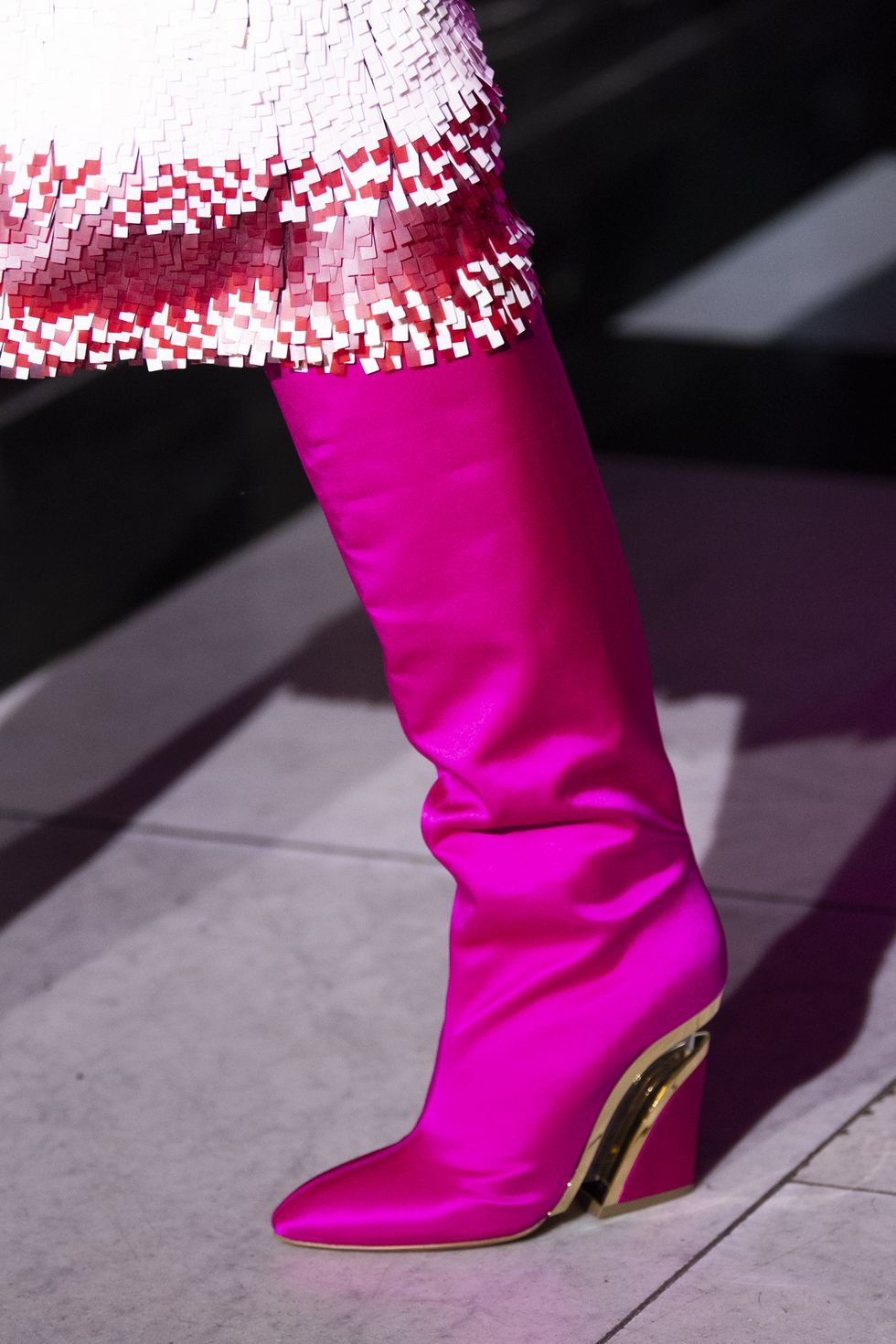 Footwear, Pink, Red, Boot, Knee-high boot, Leg, Shoe, Magenta, Fashion, Purple, 