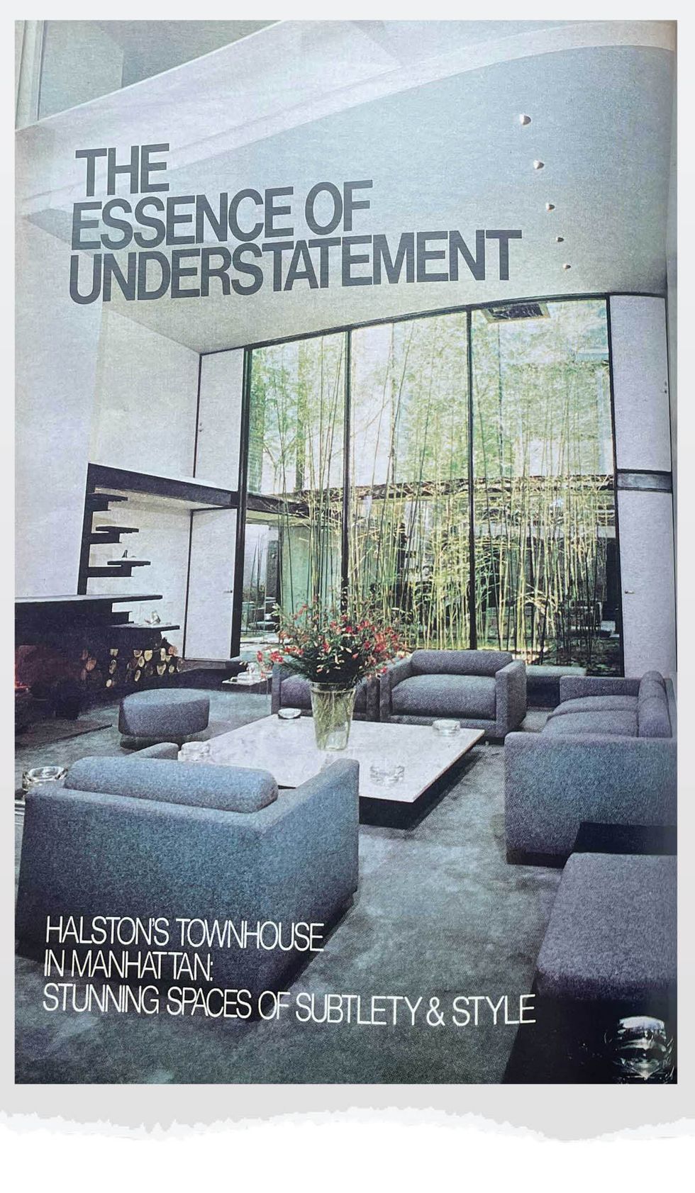 fashion designer halstons manhattan townhouse designed by paul rudolph as seen in house beautifuls october 1977 issue